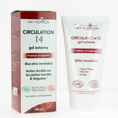 Circulation 14 Gel Externe Bio - 150 ml