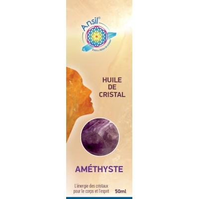 Huile de cristaux Améthyste - 50ml