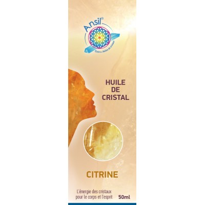 Huile de cristaux Citrine - 50ml