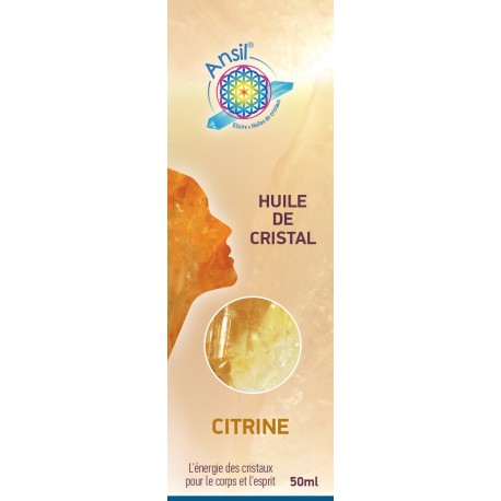 Huile de cristaux Citrine - 50ml