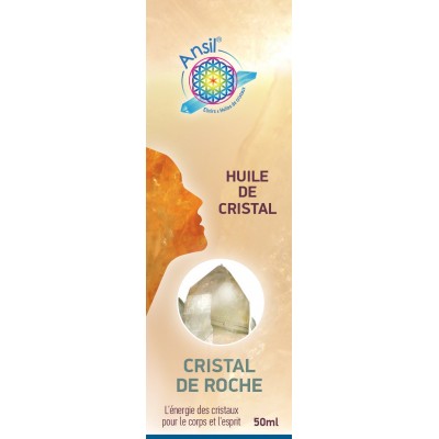 Huile de cristaux Cristal de roche - 50ml
