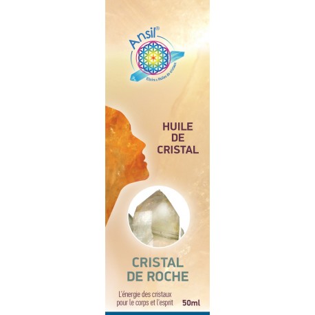 Huile de cristaux Cristal de roche - 50ml
