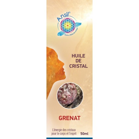 Huile de cristaux Grenat - 50ml