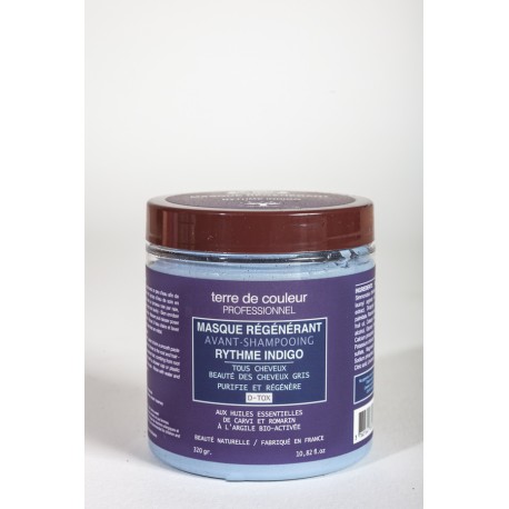 Masque régénérant avant champooing rythme indigo cheveux gris - 320 g