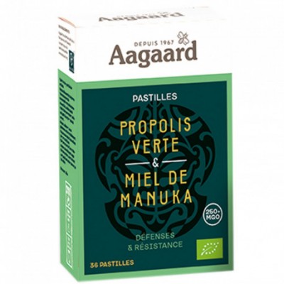 Pastilles de propolis verte et miel de Manuka